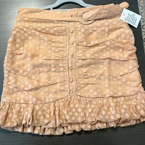 ASOS design peach dot mini skirt size 10